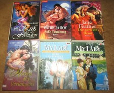 6 Historische Liebesromane, 6 Taschenbände, MyLady und Taschenbuchromane  bk316
