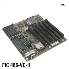 FIC 486-VC-H INTEL 486 DX 33MHZ RAM 4MB MAINBOARD BIOS PC MOTHERBOARD CPU RETRO