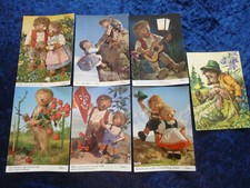 Mecki Postkarten, Rosenstrauß, Bergsteigen, Drachensteigen, Gitarre, Musik,7 St.