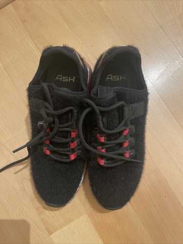 Ash black fluffy sneakers size - black,
