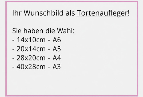 Tortenaufleger selber - a4,