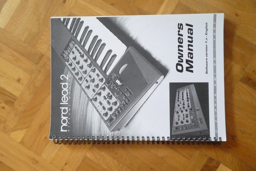 Owner manual clavia nord - owner´s,
