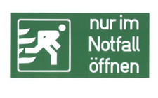 Aufkleber Schild " Nur im