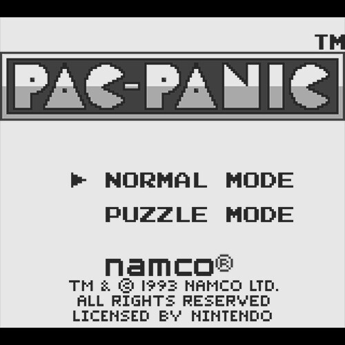 Nintendo gameboy pac panic - -,