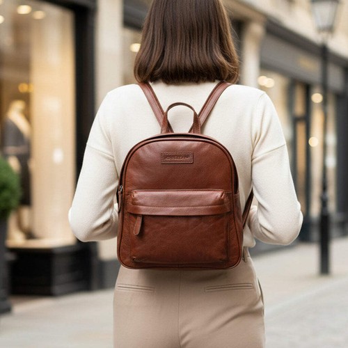 Rowallan rucksack cognac leder - rowallan,