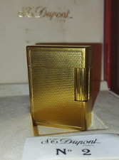 S.T. Dupont Ligne 1 kleines vergoldetes Feuerzeug gewartet Vintage Authentic France