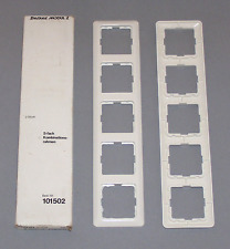 2 Stück Berker Modul 2 5-fach Kombinations-Abdeck-Rahmen Nr. 101502 - NEU + OVP