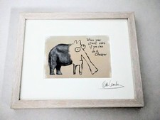 Otto Waalkes handsigniertes Passepartout Mini-Print „Cheaper“