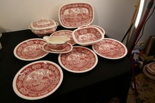 Villeroy & Boch Rusticana rot Speiseservice 6 P. Teller Terrine Platte Sauciere