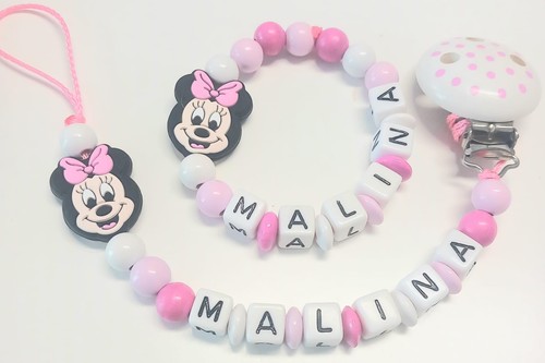 Schnullerkette mit namen - schnullerkette,