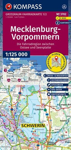 Kompass großraum fahrradkarte - kompass,