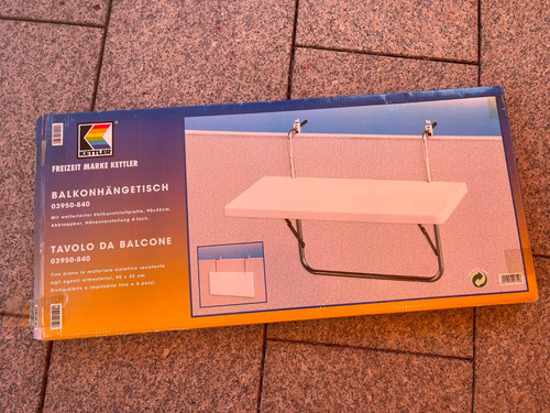 Balkonhängetisch von kettler - balkonhängetisch,
