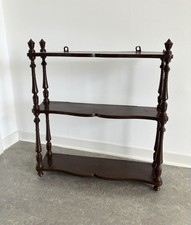 Antikes Regal Ahnenregal Gründerzeit gedrechselte Details 3 Ebenen