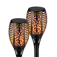 LED Solarleuchten Flammenform