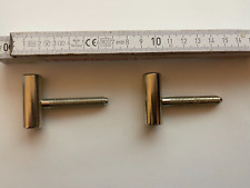 2x Türband Aufnahme Flügelteil V0020 WF vernickelt Gleitlager Rolle 15mm Holztür