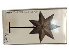 Star Trading Ozen Weihnachtsstern beleuchtet Silber 55cm Metall Papier