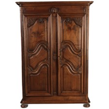 Antiker Barockschrank Louis XV Stil 19 Jh. Nussbaum