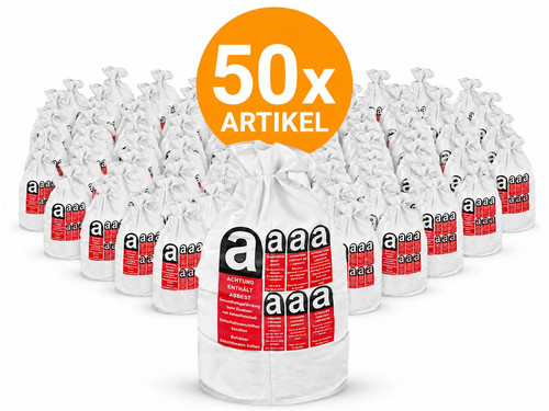 50x asbest säcke 80x120cm - säcke,
