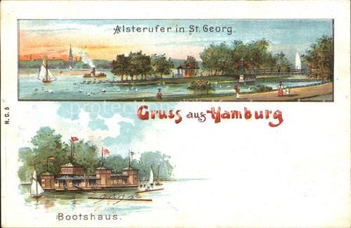 Hamburg city alsterufer - hamburg,