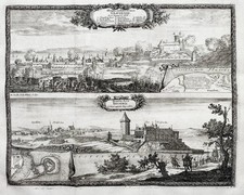 Grudziadz Kruszwica Polska Polen Poland engraving Swidde Pufendorf 1697