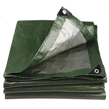 Abdeckplane wasserdicht 260g/m² PE Schutzplane mit ösen UV-beständig Gewebeplane