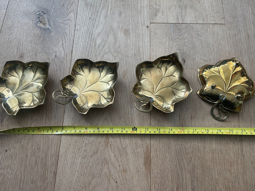 4er set elegante messing - set,