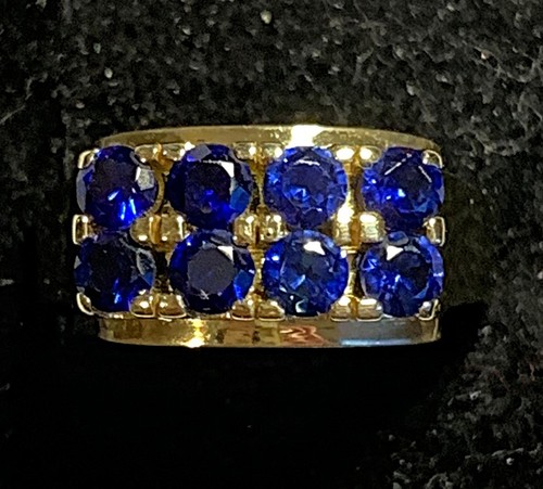 Saphirring karat 585 - 14, gold