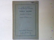 A list of books in the english language on ancient history for the use of teache