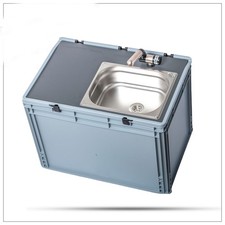 12V mobile Spüle Spülbecken Handwaschbecken autark Camping Gastro Marktstand NEU