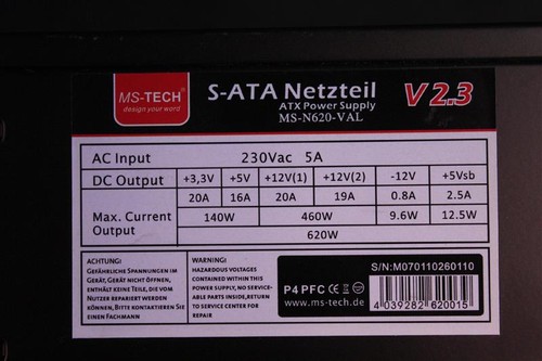 Tech ata netzteil v2 3 - ms-tech, s-ata