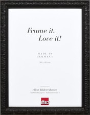 Effect Wandspiegel Holzprofil 94 schwarz 50x60 cm Spiegel