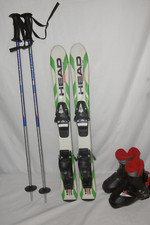 HEAD " SUPERSHAPE " SKI JUNIOR ALLROUND CARVER 77 CM + SKISCHUHE GR.: 28 IM SET