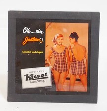 Damen Bademoden original Vintage 50er Jahre Werbe Dia Modehaus Kiesel Aalen