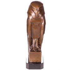 Art Deco Bronze Skulptur Eule