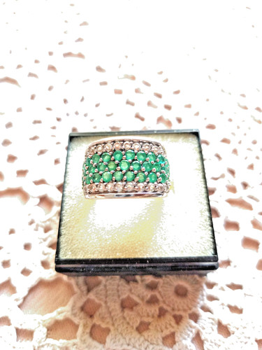 Silber smaragdring 925 rg - 925,