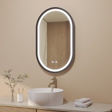 Badezimmer Spiegel oval LED
