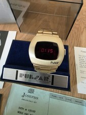 Pulsar Time Computer P2 14k Gold Filled - Rare 1973 Original Documents