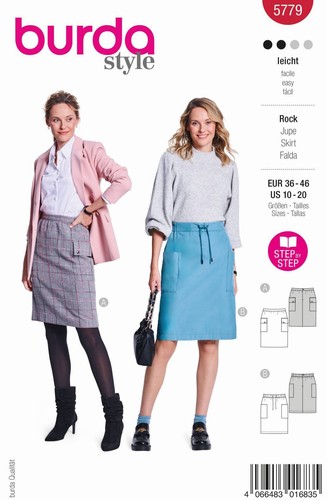 Schnittmuster damenrock mit - schnittmuster,