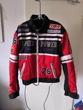 Modeka Motorradjacke - Spirit -  mit Protektoren - Gr. M - rot-schwarz - wie neu