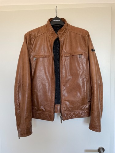 Strellson lederjacke braun - lederjacke,