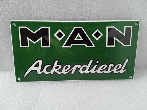 Man ackerdiesel emailleschild - man,