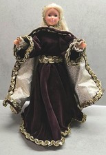 Schöne Barbie Puppe als Weihnachtsengel Handarbeit