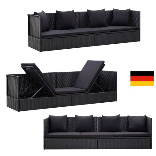 Gartensofa poly rattan - poly,