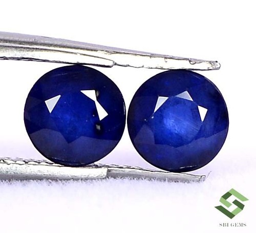 Natürlich blauer saphir - 5,