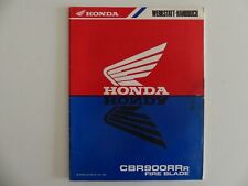 Honda CBR 900 RR Fire Blade Zusatz zum Werkstatthandbuch Reparaturanleitung