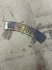 altes Motorrad Kennzeichen Nummernschild Wehrmacht Militär