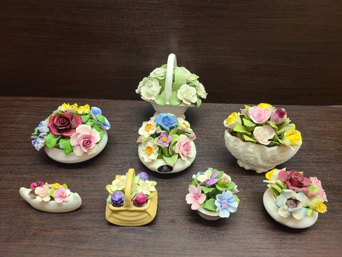Porzellan blumen korb dekor - porzellan,