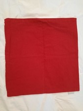 Linum Kissenhülle mit Reißverschluss 100 % BW  40x40cm rot gebraucht