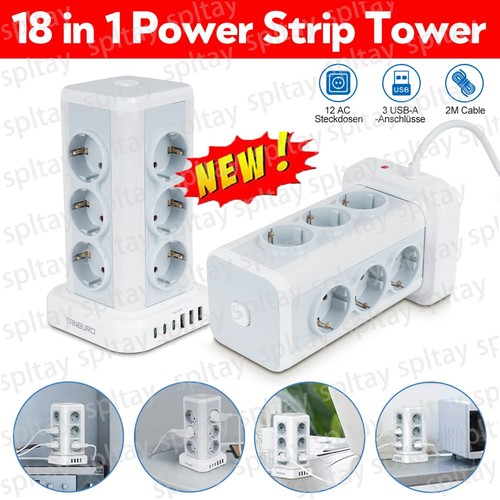 Fach steckdosenleiste tower - 12,