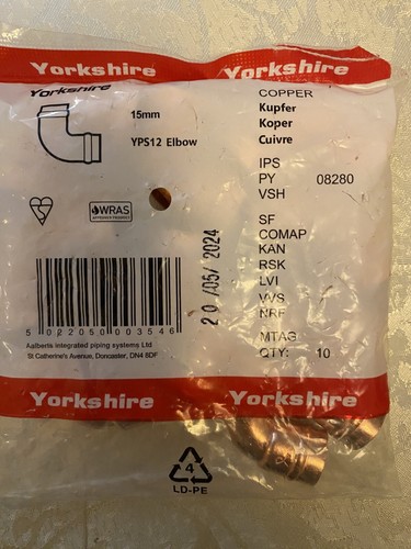 Yorkshire 15mm lötringbogen - yorkshire,